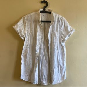 Gap White Short Sleeve Button Down